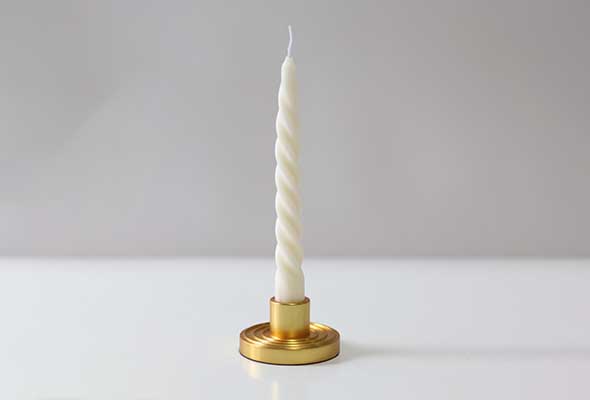 MID Century taper candle holder