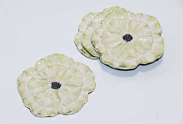 Pretty Garden - Kitchen Flower Coaster set of 4