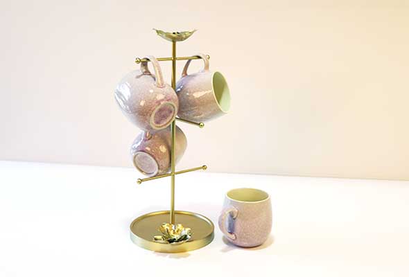 Pretty Garden - Flower Kitchen Mug Tree