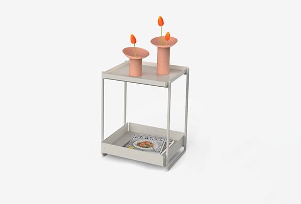 Square Metal Side Table