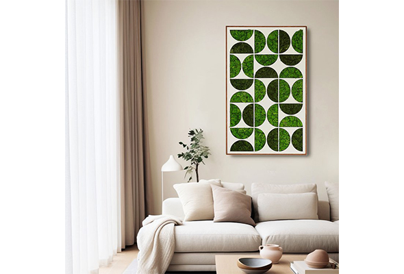 Geo Moss Wall Decor