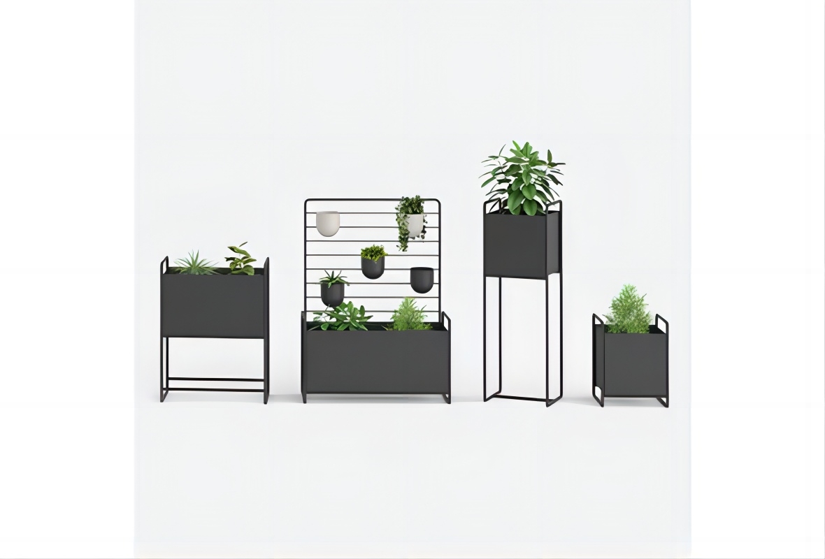 What is the design style of Danny Garden Plant Stand? What home or outdoor decorating styles does it suit?