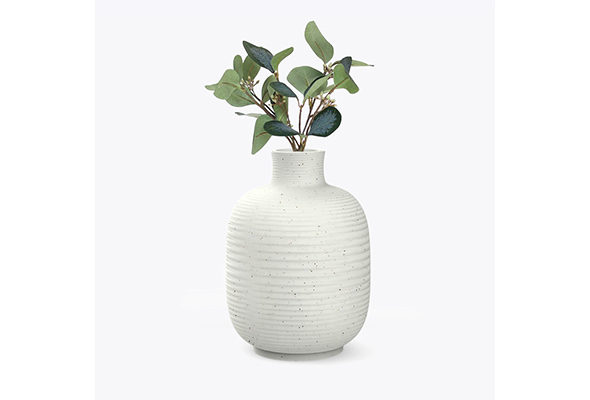 Horizontal Patterned Ceramic Vase