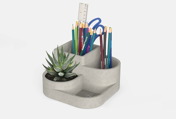 DESK ORGANISERS WITH PLANT