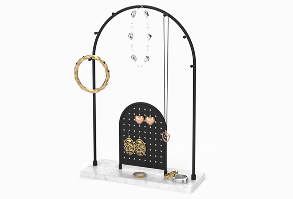 Arch shape Jewellery holder with rectangular base