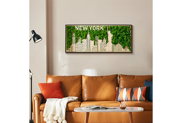 New York City Moss Wall Decor