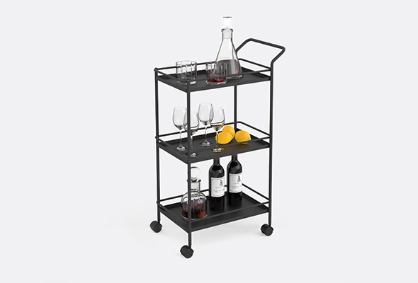 The Versatile Elegance of the Black Metal Trolley