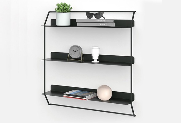 Black metal wall shelves: a practical and aesthetic choice for modern homes