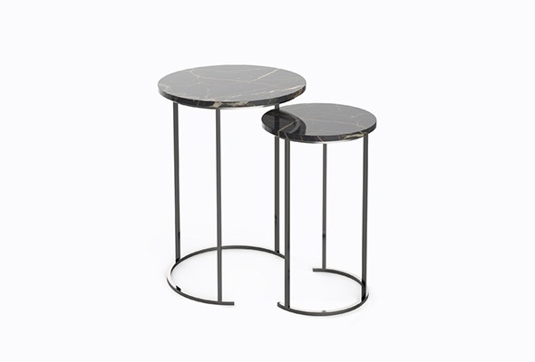 The Elegance of the Metal with Marble Top Side Table: A Fusion of Modernity and Luxury